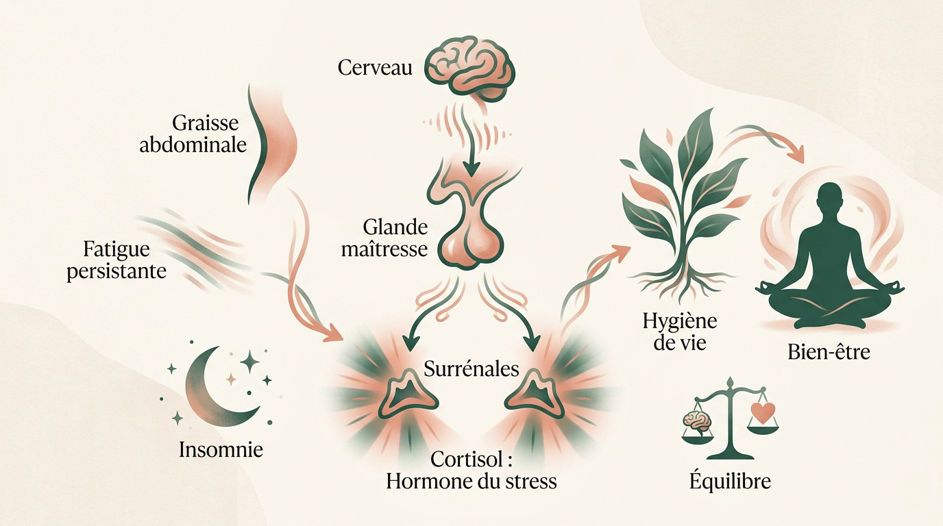Équilibre du cortisol et impact du stress chronique sur le corps
