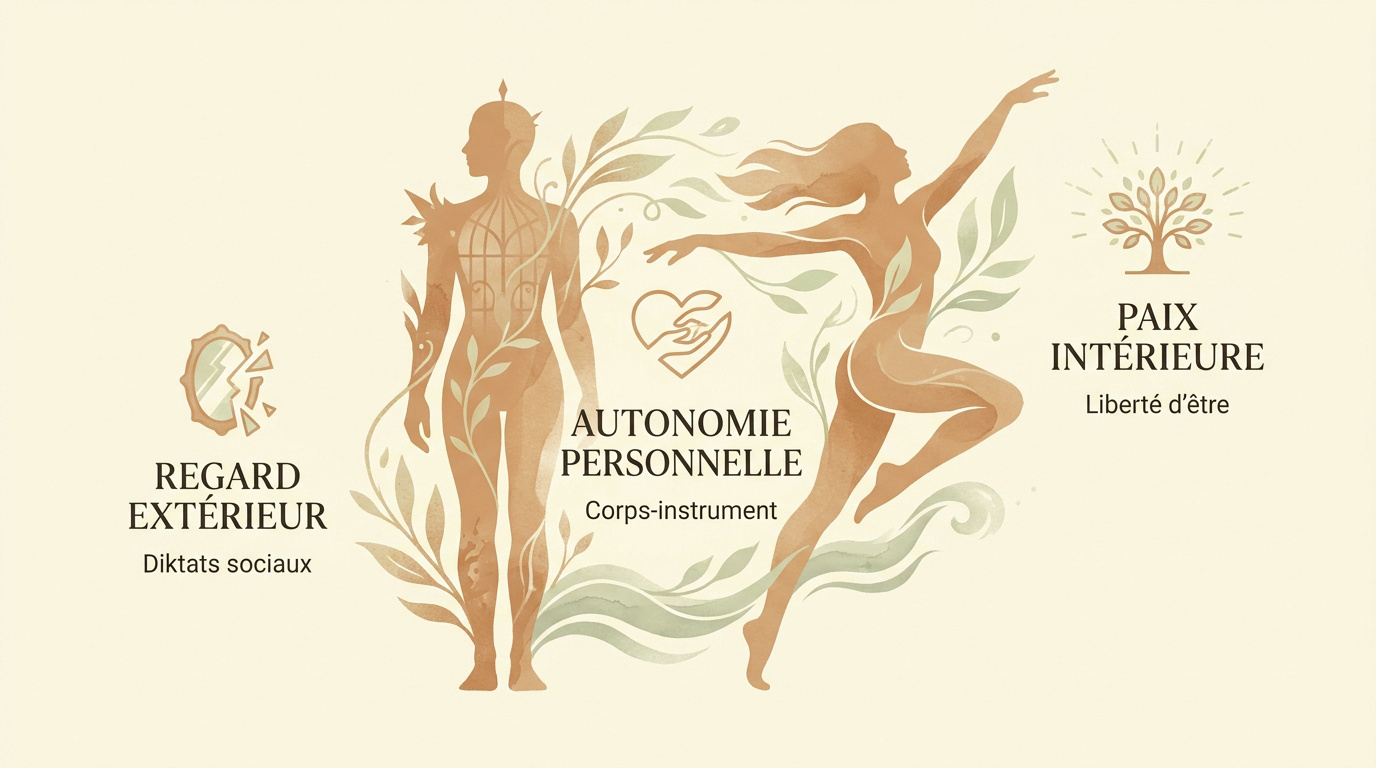 Transition d'un regard critique vers une acceptation de soi sereine